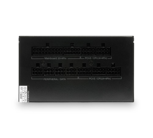 Блок питания/ Power Supply HSPD, 600W 80+ White (ATX, 2.52, Non-modular, 1x24(20+4)pin 500mm, 1xCPU 8(4+4)pin 550mm, 1xPCIe*2 8(6+2)pin 500+150mm, 2xSATA*3 400+150+150mm, 1xMOLEX4pin*3 400+150+150mm , Active, 120x120mm, 150x140x86mm, APFC, OVP, UVP, SCP,