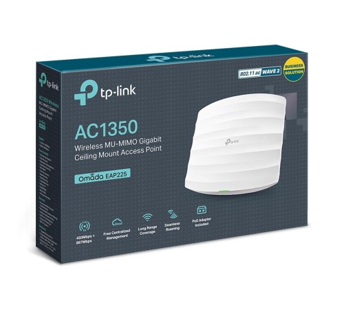 Точка доступа/ AC1350 Wireless MU-MIMO Gigabit Ceiling Mount Acce EUplug Точка доступа/ AC1350 Wireless MU-MIMO Gigabit Ceiling Mount Acce EUplug