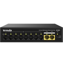 Коммутатор/ Tenda S110PC 10-Port 100M Lite PoE Switch with 8-Port PoE