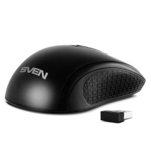 Беспроводная мышь SVEN RX-220W чёрная (3+1кл. 800-1600DPI, блист)
