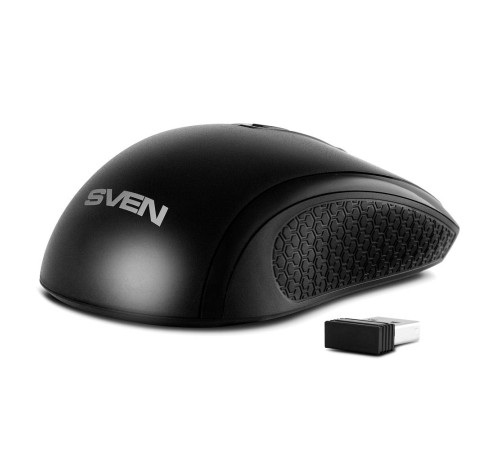 Беспроводная мышь SVEN RX-220W чёрная (3+1кл. 800-1600DPI, блист)