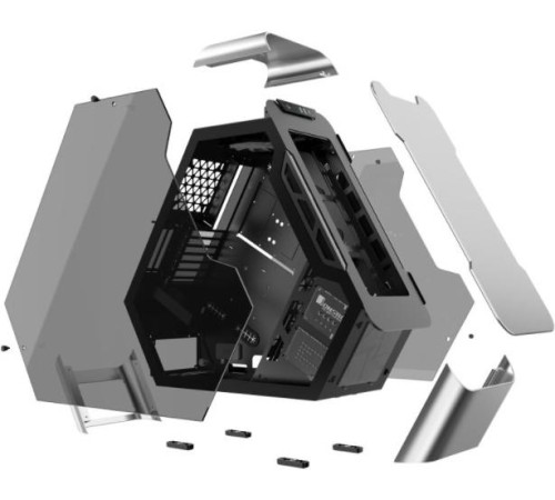 Корпус без блока питания/ Case JONSBO TR03-A, Full-Tower, TG, 2x120mm, 2xUSB-A 3.0 + 1xUSB-C 3.2, ATX, mATX, mITX Aluminium panel Silver Корпус без блока питания/ Case JONSBO TR03-A, Full-Tower, TG, 2x120mm, 2xUSB-A 3.0 + 1xUSB-C 3.2, ATX, mATX, mITX Aluminium panel Silver