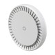 Точка доступа/ cAP ax Ceiling access point, 2x Gigabit LAN ports, PoE-IN (802.3af/at) & PoE-OUT (Passive PoE up to 57V), Antennas: 2.4 GHz: 2? 6 dBi and 5 GHz: 2? 5.5 dBi, Wireless Standards: IEEE 802.11 a/b/g/n/ac/ax, Simultaneous 574 Mbps on 2.4 GHz and