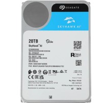 Жесткий диск Seagate SkyHawk AI HDD 3.5" SATA 20Tb, 7200 rpm, 256Mb buffer, 512e, ST20000VE002, 1 year