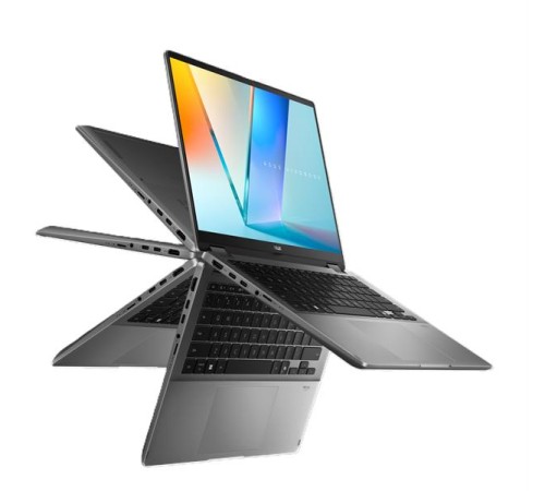 Ноутбук ASUS Vivobook 14 Flip TP3407SA-QL055W Intel Core Ultra 7 256V/16GB LPDDR5X 16GB/1TB SSD/Intel Arc Graphics/14" OLED WUXGA (1920 x 1200) TOUCH WiFi 7+BT 5.4/ WIN11 HOME/1.33 kg/Matte Gray/Stylus