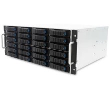 Дисковая полка/ J4024-04-35X, 4U 24 x 3.5" hot-swap bays, hot-swap JBOD with dual SAS 12G expander controller, dual BMC, tool-less HDD tray, 550W 1+1 hot-swap redundant 80+ platinum, tool-less rail kit (35X series)