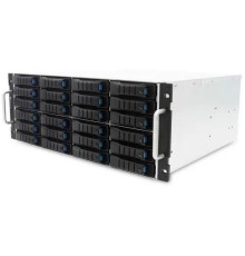 Дисковая полка/ J4024-04-35X, 4U 24 x 3.5" hot-swap bays, hot-swap JBOD with dual SAS 12G expander controller, dual BMC, tool-less HDD tray, 550W 1+1 hot-swap redundant 80+ platinum, tool-less rail kit (35X series)