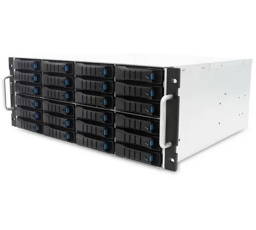 Дисковая полка/ J4024-04-35X, 4U 24 x 3.5" hot-swap bays, hot-swap JBOD with dual SAS 12G expander controller, dual BMC, tool-less HDD tray, 550W 1+1 hot-swap redundant 80+ platinum, tool-less rail kit (35X series)