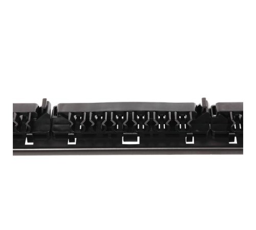 Патч-панель Патч-панель 19", 24 порта RJ45, неэкранированная, кат.5E, 1U, с задним органайзером с фиксаторами кабеля