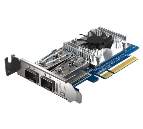 Сетевая карта/ QNAP QXG-25G2SF-CX6 Dual Port 25 GbE SFP28 PCIe Gen4 x8 NIC