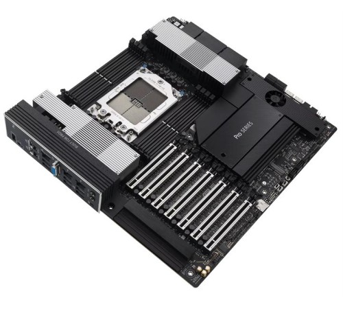 Материнская плата ASUS PRO WS WRX90E-SAGE SE, AMD WRX90, 8*DDR5, 4*SATA, 4*M.2, 2 x SlimSAS, 6*USB 3.2, 1*USB 2.0, 2*Type-C,7*PCIx16, VGA, CEB; 90MB1FW0-M0EAY0