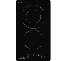 Встраиваемая варочная панель Monsher/ 30 см, электрическая, две конфорки, черный цвет