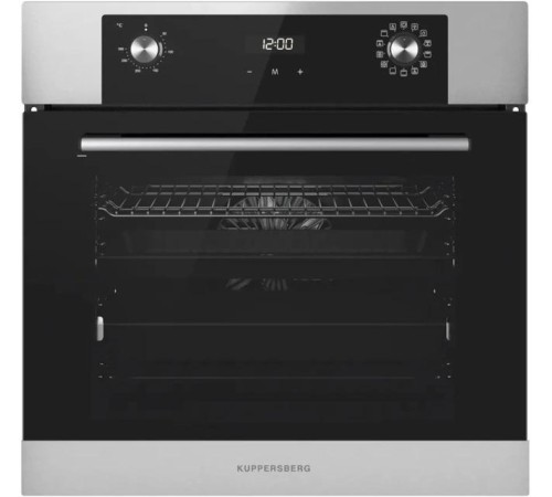 Встраиваемый духовой шкаф KUPPERSBERG/ Встраиваемый духовой шкаф KUPPERSBERG, High-Tech, объем 70 л, 13 режимов, электронное управление (утапливаемые переключатели, аналоговый дисплей), телескопические направляющие на одном уровне, Soft close, максимальна