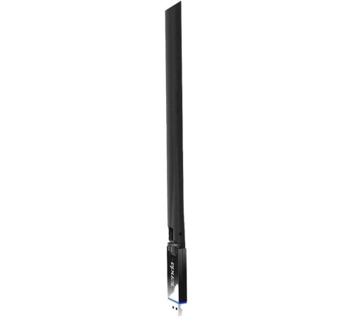 Адаптер Wi-Fi/ Tenda U10 Двухдиапазонный Wi-Fi адаптер, 2,4/5 ГГц, до 633 Мбит/с, передатчик 20 dBm, подключение USB, 1х6dBi внешняя антенна