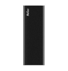 SSD накопитель Netac Z SLIM Black 128GB USB 3.2 Gen 2 Type-C External SSD, R/W up to 510MB/440MB/s,with USB-C to USB-A cable and USB-A to USB-C adapter 3Y wty