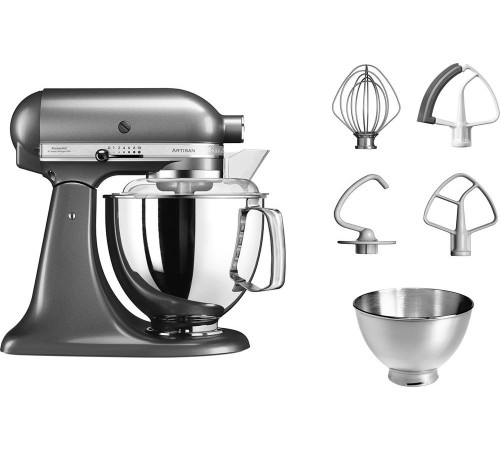 Настольный миксер KitchenAid Настольный миксер с откидным блоком  Artisan 4.8 л, серебряный медальон