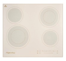 Встраиваемая варочная панель Kuppersberg/ Электрическая, 60 см, стеклокерамика, 4 конфорки, бежевый