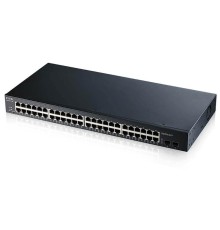 Коммутатор Smart L2 коммутатор Zyxel GS1900-48, rack 19", 48xGE, 2xSFP, кнопка сброса заводских настроек