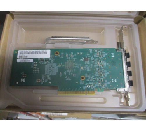 Сетевой адаптер Intel Ethernet Converged Network Adapter X710-DA4, 10Gb Quad Ports SFP+, transivers no included, LP and FH brackets included, bulk, 1 year