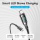 Кабель Vention USB 2.0 CM/CM с LED дисплеем - 1.2м. Чёрный 5А PD100W, шт.
