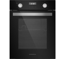 Шкаф духовой электрический MAUNFELD EOEM519B/ 448х546х595 мм, Независимый тип установки, класс энергопотребления А,  10 основных режимов,  электронное управление, дисплей, двойное стекло дверцы, металлическая ручка дверцы, холодный фронт, эмаль легкой очи