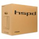 Корпус без блока питания/ Case HSPD M510, Mesh Mid Tower, Black, TG, 0.5 SPCC, no fans ATX, mATX, mITX 180/280/160mm 1x2.5", 1x3.5", 7xPCI 1xUSB-A 3.0, 1xUSB-A 1.0 517x277x418mm