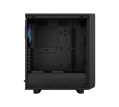 Корпус ПК без блока питания/ Case Fractal Design Meshify 2 Compact RGB TG Light Tint, Midi-Tower, 4x120mm RGB, 2xUSB-A 3.2 + 1xUSB 3.2 Type-C ATX, mATX, mITX Black