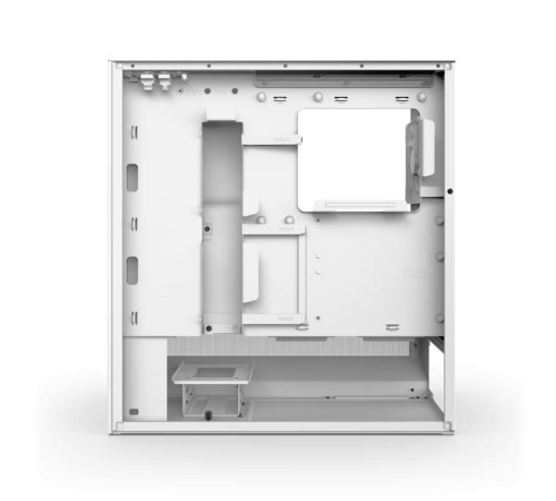 Корпус ПК без блока питания/ Case NZXT H5 Flow RGB, Midi-Tower, TG, 4x120mm RGB, 1xUSB-A 3.2 + 1xUSB-C 3.2, E-ATX, ATX, mATX, mITX White