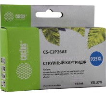 -/ Картридж струйный Cactus CS-C2P26AE №935XL желтый (14.6мл) для HP DJ Pro 6230/6830