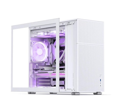 Корпус без блока питания/ Case JONSBO D41 MESH, Midi-Tower, TG, no fan, 1xUSB-A 3.2 + 1xUSB-C 3.2, ATX, mATX White