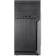 Корпус с блоком питания 500Вт./ Case Foxline FL-702, mATX, 1x5.25EXT, 1x3.5EXT, 2x3.5INT, 2xUSB2.0, HDA, w/o FAN, w/500W ATX PSU, w/1.2m EU pwr cord