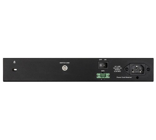 Коммутатор D-Link Управляемый L2 коммутатор, 8x1000Base-T, 2x1000Base-X SFP, защита от статического электричества до 6 кВ, CLI, консольный порт RJ-45, RPS, поддержка Dying Gasp