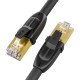 GCR Патч-корд PROF прямой 10.0m, FTP медь кат.6, позолоч. контакты и коннектор, 25 AWG, Deluxe ethernet high speed 10 Гбит/с, RJ45, T568B, GCR-52551