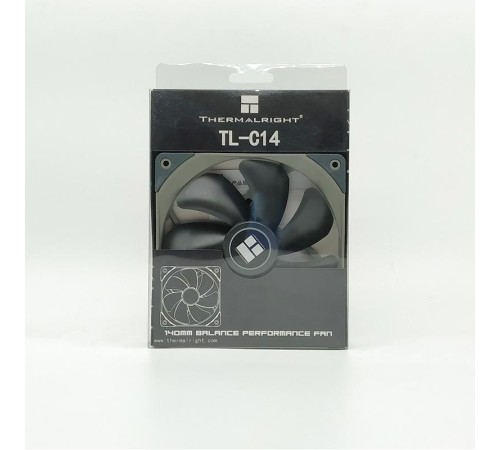 Кулер для корпуса/ Case Cooler Thermalright TL-C14 (140x140x26mm, 4-pin PWM, 74.3CFM, 26.6dBA, 1500RPM, Grey) Кулер для корпуса/ Case Cooler Thermalright TL-C14 (140x140x26mm, 4-pin PWM, 74.3CFM, 26.6dBA, 1500RPM, Grey)