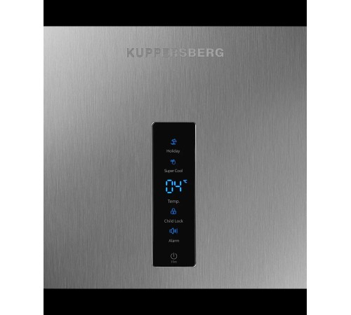 Холодильник отдельностоящий Kuppersberg/ Отдельностоящая холодильная камера, габариты (ВхШxГ): 1850х595X660 мм, объем 388л, 40 дБ, No frost, нержавеющая сталь Холодильник отдельностоящий Kuppersberg/ Отдельностоящая холодильная камера, габариты (ВхШxГ): 1850х595X660 мм, объем 388л, 40 дБ, No frost, нержавеющая сталь