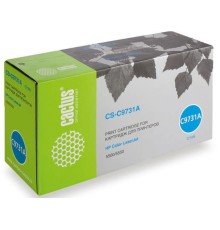 Картридж лазерный Cactus CS-C9731A голубой (13000стр.) для HP CLJ 5500/5550