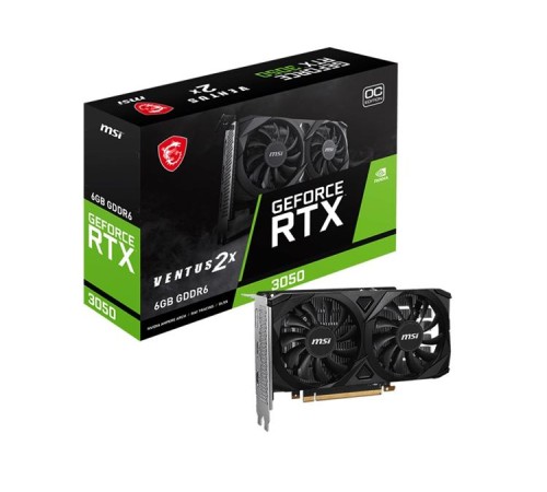 Видеокарта MSI RTX 3050 VENTUS 2X 6G OC//RTX 3050,HDMI*2, DP, 6G,  D6