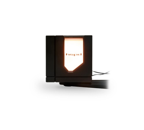 Водяное охлаждение для процессора/ Water Cooling System HSPD W1360 ARGB BLACK (300, 360mm, Black, ARGB/ Fans: 3x120mm, 71CFM, 27dBA, 1800RPM/ Pump height 62mm, 30dBA, 2500RPM, Rad thickness 27mm/ S: 1851, 1700, 1200, 20XX, 115X, AM5, AM4)