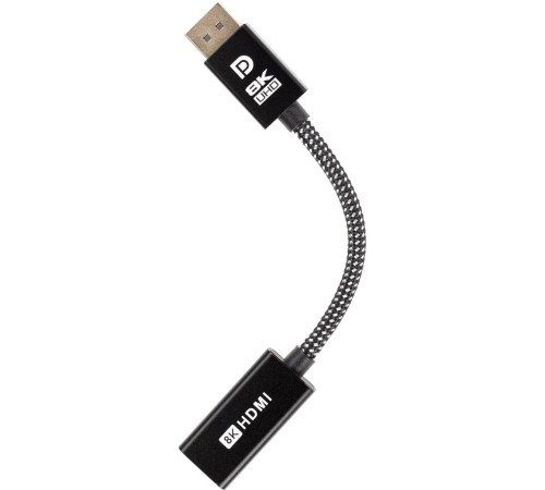 Адаптер/ Адаптер DP-M --> HDMI-F 4K@120Hz, 8K@30Hz, оплетка, 0.15м Telecom (TA660) Адаптер/ Адаптер DP-M --> HDMI-F 4K@120Hz, 8K@30Hz, оплетка, 0.15м Telecom (TA660)