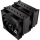 Кулер для процессора/ CPU Cooler Corsair A115 Twin Tower (270W, 4-pin PWM, 165mm, Al/Cu, 6x6mm, 2x140mm, 84.5CFM, 33.9dBA, 1600RPM, S: 1851/1700/1200/115X, AM5/AM4, black)