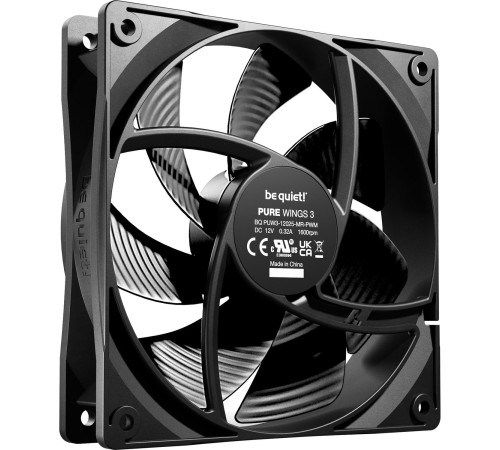 Кулер для корпуса/ Case Cooler be quiet! PURE WINGS 3 120mm PWM (120x120x25mm, 4-pin PWM, 49.9CFM, 25.5dBA, 1600RPM, Black) Кулер для корпуса/ Case Cooler be quiet! PURE WINGS 3 120mm PWM (120x120x25mm, 4-pin PWM, 49.9CFM, 25.5dBA, 1600RPM, Black)