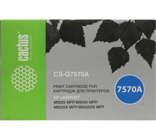 -/ Картридж лазерный Cactus CS-Q7570A Q7570A черный (15000стр.) для HP LJ M5025/M5035/M5035X/M5035XS