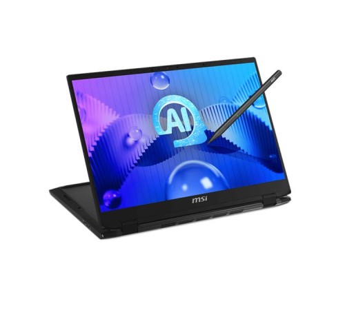 Ноутбук без сумки MSI Summit 16 E16 AI Studio Core Ultra 7 155H 16" 16:10 QHD+ (2560x1600),IPS,Touch,Pen, LPDDR5 16GB,1TB SSD, NV RTX 4050, GDDR6 6GB,Black,82Whr,2,1kg,2y,Win11 Pro,KB Eng/Rus