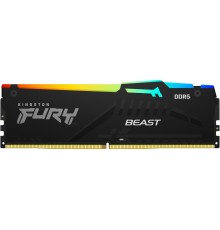 Память оперативная/ Kingston 8GB 5600MT/s DDR5 CL40 DIMM FURY Beast RGB XMP