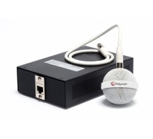 Микрофон потолочный/ Ceiling Microphone array - White "Primary". Includes 2ft/60cm drop cable, electronics Interface, wall plate with 10ft/3m & 50ft/15m plenum cable. For RealPresence Group, HDX & SoundStructure. See Extension for additonal arra