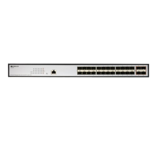 Коммутатор/ Managed L3 Switch 24x1000Base-X SFP, 4x10GBase-X SFP+, RJ45 Console, 19" w/brackets