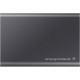 Внешние HDD и SSD/ Samsung External SSD T7, 1000GB, Type-C, USB 3.2 Gen2, R/W 1050/1000MB/s, 85x57x8mm, Titan Gray (12 мес.)