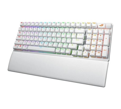 Клавиатра ASUS ROG STRIX SCOPE II 96 WIRELESS, 2.4 GHz RF, Bluetooth, 96%, PBT, White