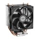 Кулер для процессора/ CPU Cooler PCCooler R200 (110W, 3-pin, 133mm, Al/Cu, 2x6mm, 1x92mm, 40.94CFM, 30dBA, 2200RPM, S: 1851/1700/1200/115X, AM5/AM4, silver, black)