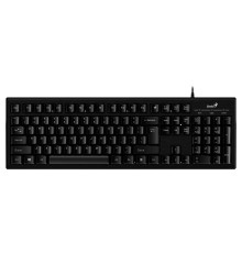 Клавиатура Genius Smart KB-101 Black USB, Only Laser (Hairline design), программируемая мультимедийная с технологией SmartGenius, классическая раскладка, клавиш 105, провод 1.5 м